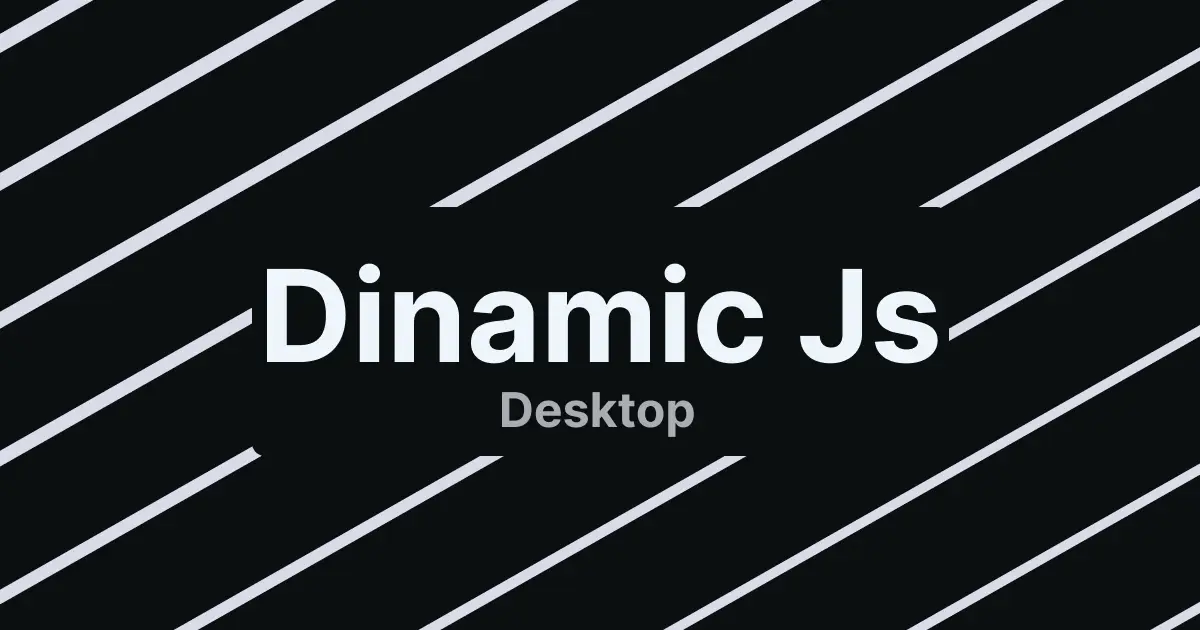 Proyecto llamado 'DinamicJS Desktop